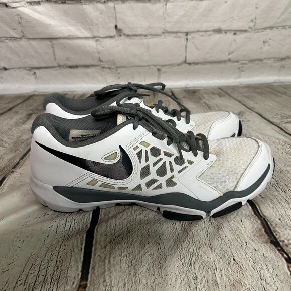Nike Flex Supreme TR4 White and Gray Women's Athletic Shoes, Size 8, Pre-owned - Picture 4 of 8
